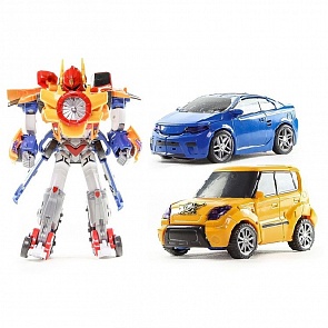 Трансформер Titan Hurricane Spin, с наклейками, карточками и аксессуарами (YOUNG TOYS, 301004)